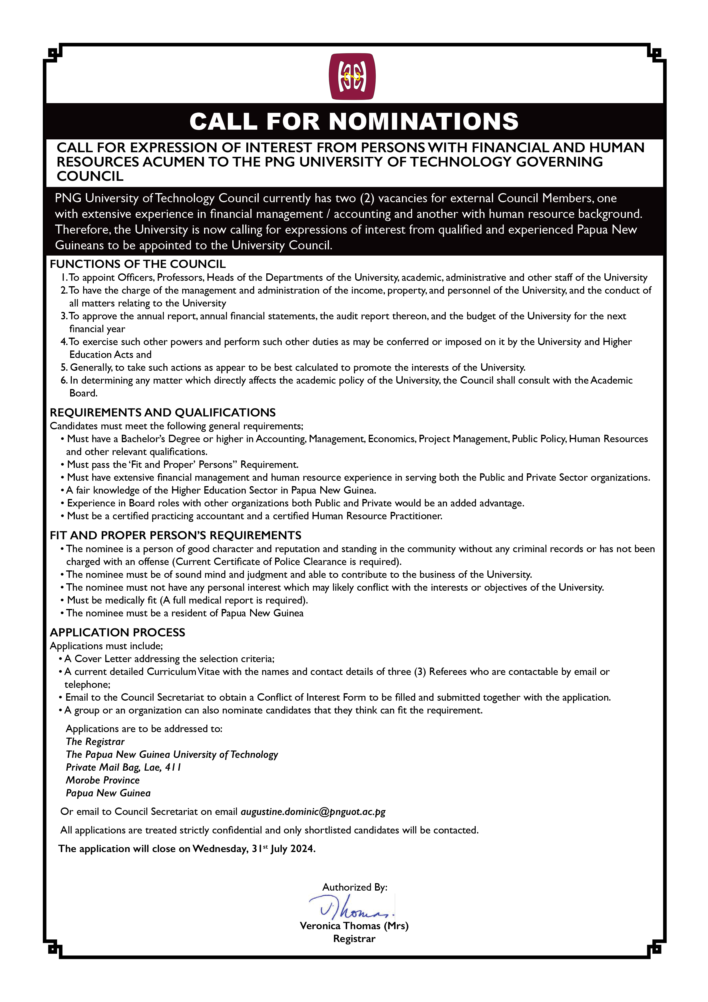 COUNCIL ADVERT_July 2024